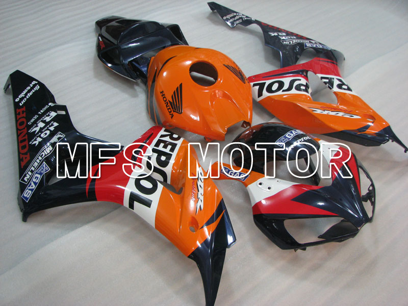 Honda CBR1000RR 2006-2007 Injection ABS Fairing - Repsol - Orange Red Black - MFS2922