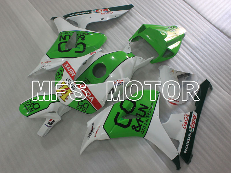 Honda CBR1000RR 2006-2007 Carenado ABS de inyección - GOFUN - Blanco Verde - MFS2923