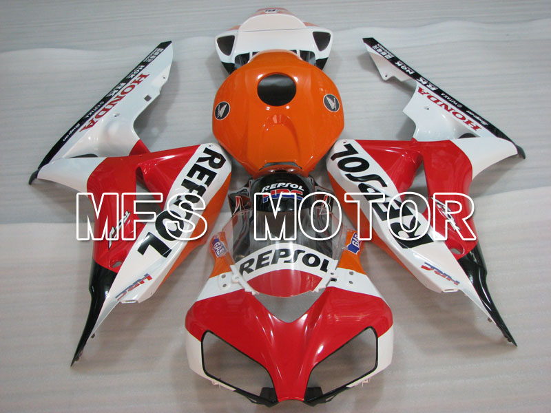 Honda CBR1000RR 2006-2007 Injektion ABS Verkleidung - Repsol - Orange rot Weiß - MFS2924