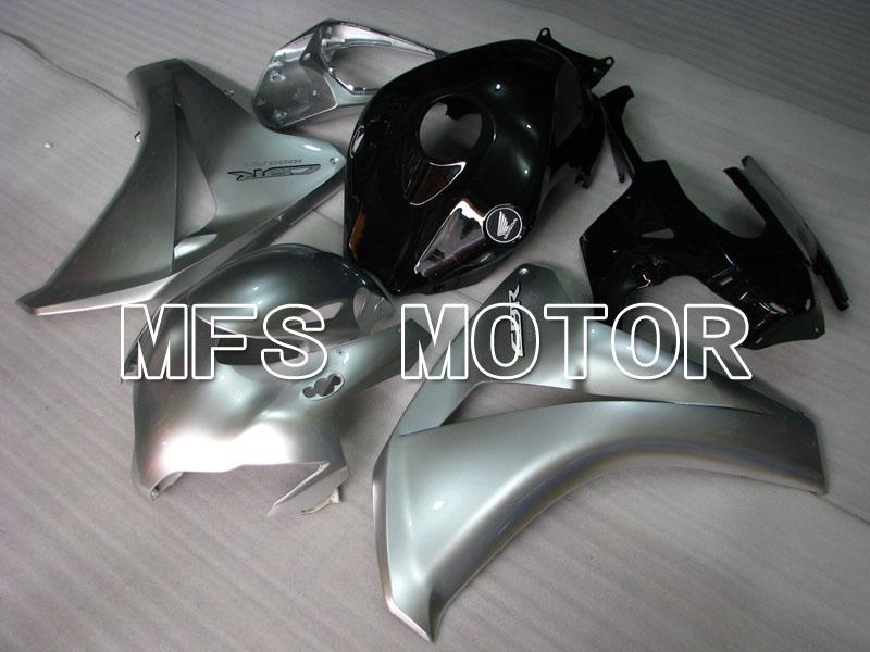 Honda CBR1000RR 2008-2011 Injektion ABS Verkleidung - Fabrik Style - Schwarz Silber - MFS2946