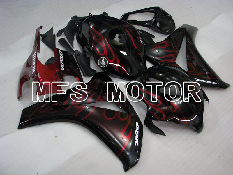 Honda CBR1000RR 2008-2011 Injection ABS Fairing - Flame - Red Black - MFS2948