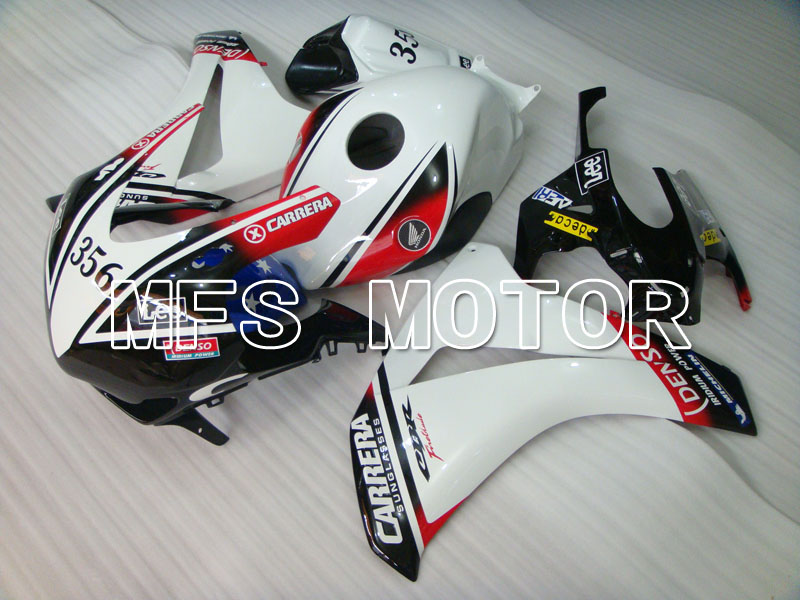 Honda CBR1000RR 2008-2011 Injektion ABS Verkleidung - CARRERA - Schwarz Weiß - MFS2952
