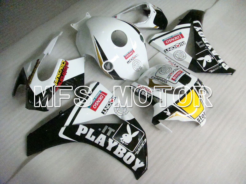 Honda CBR1000RR 2008-2011 Injektion ABS Verkleidung - PlayBoy - Schwarz Weiß - MFS2965