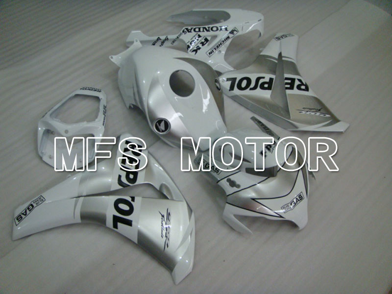 Honda CBR1000RR 2008-2011 Injektion ABS Verkleidung - Repsol - Weiß Silber - MFS2967