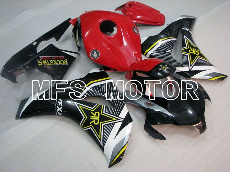 Honda CBR1000RR 2008-2011 Injektion ABS Verkleidung - Rockstar - rot Schwarz - MFS2984
