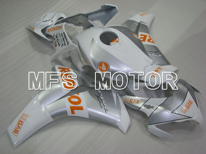 Honda CBR1000RR 2008-2011 Injektion ABS Verkleidung - Repsol - Weiß Silber - MFS2987