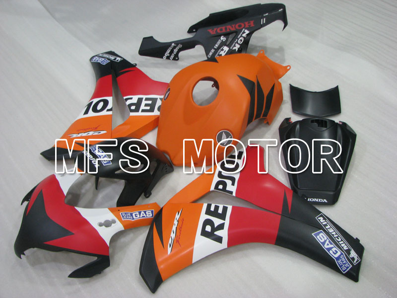 Honda CBR1000RR 2008-2011 Injektion ABS Verkleidung - Repsol - Orange rot Schwarz - MFS2988
