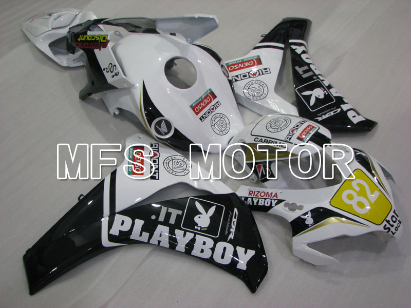 Honda CBR1000RR 2008-2011 Injektion ABS Verkleidung - PlayBoy - Schwarz Weiß - MFS2999