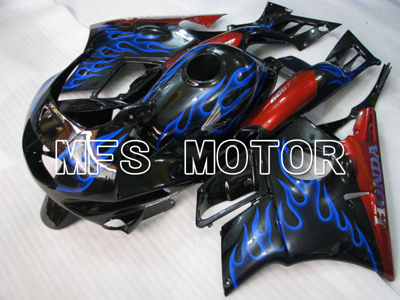 Honda CBR600 F2 1991-1994 ABS Fairing - Flame - Black Blue - MFS3085