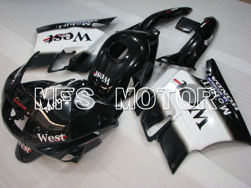Honda CBR600 F2 1991-1994 ABS Fairing - West - Black White - MFS3109