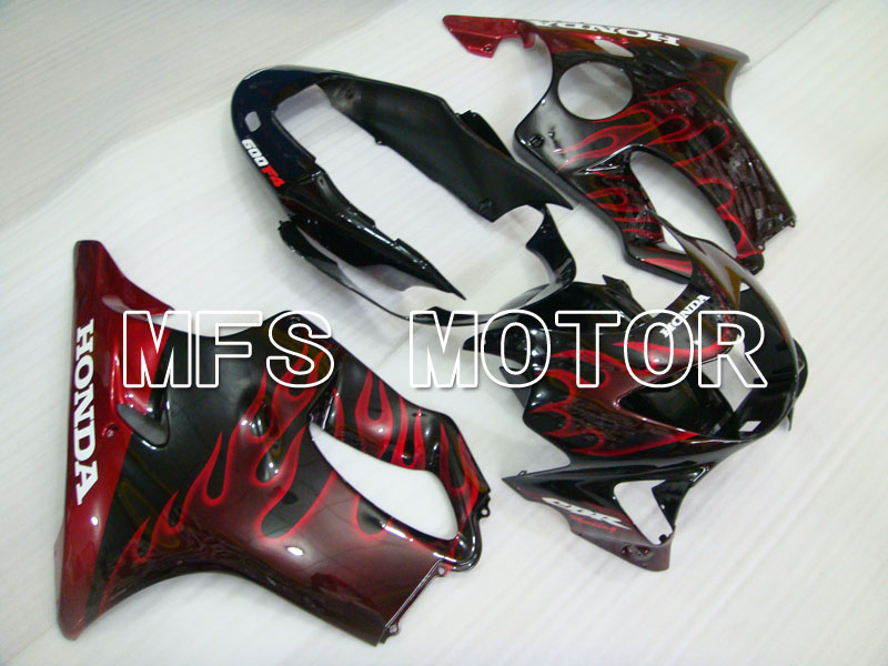 Honda CBR600 F4 1999-2000 Injection ABS Fairing - Flame - Black Red - MFS3123