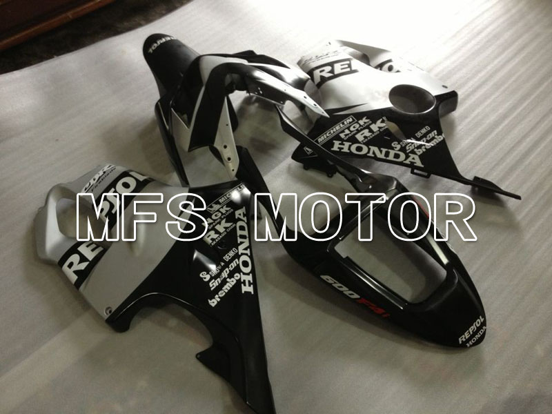 Honda CBR600 F4i 2001-2003 Injektion ABS Verkleidung - Repsol - Schwarz Silber - MFS3165