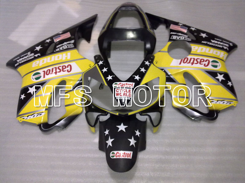 Honda CBR600 F4i 2001-2003 Injection ABS Fairing - Castrol - Black Yellow - MFS3171