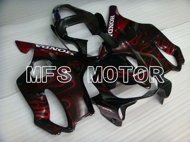 Honda CBR600 F4i 2001-2003 Carenado ABS de inyección - Flame - Negro rojo - MFS3173