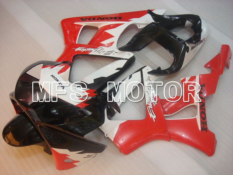Honda CBR900RR 929 2000-2001 Carenado ABS de inyección - Fábrica Style - Negro rojo Blanco - MFS3199