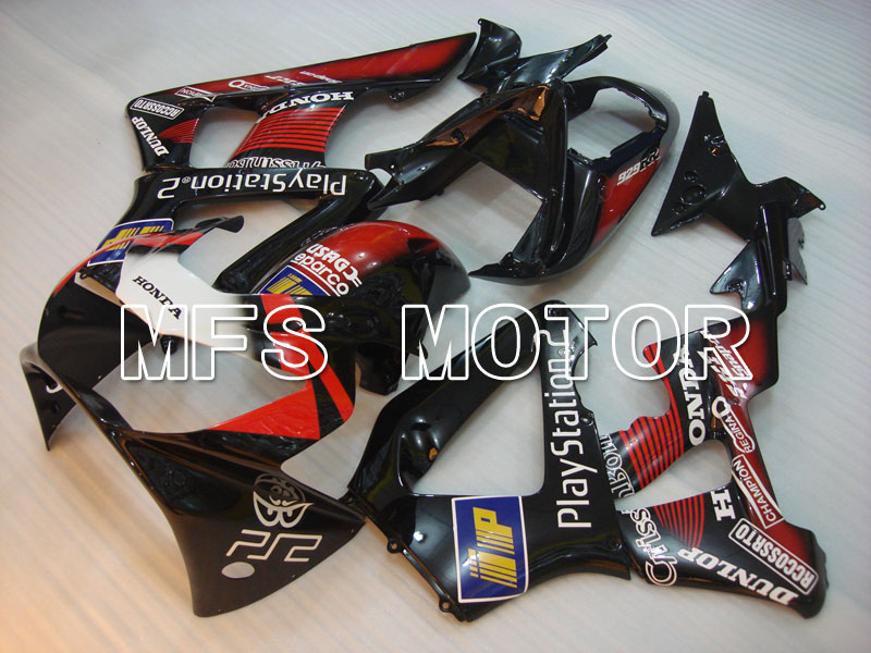 Honda CBR900RR 929 2000-2001 Injection ABS Fairing - Play Station - Black Red - MFS3210