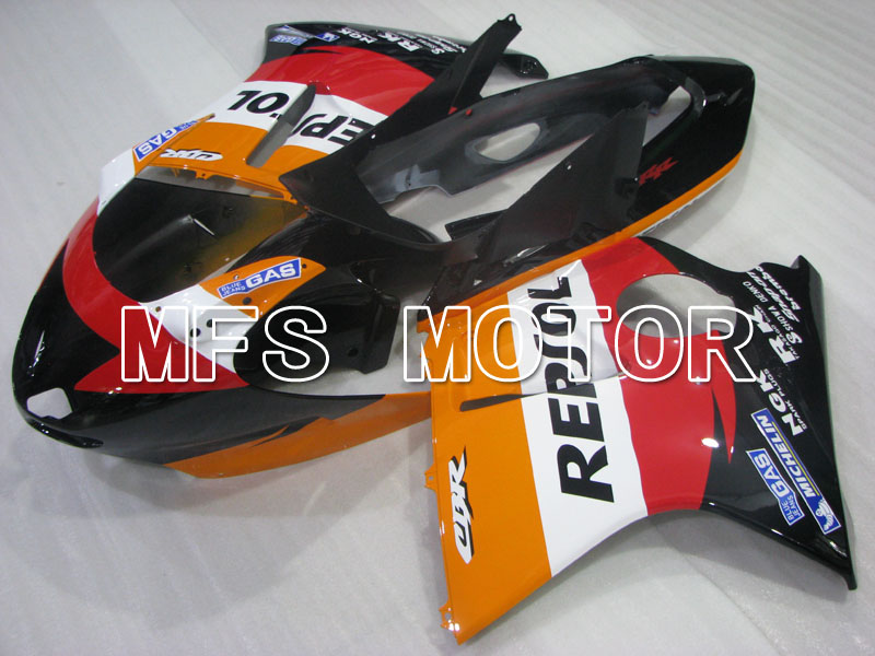 Honda CBR1100XX 1996-2007 Injektion ABS Verkleidung - Repsol - Schwarz Orange rot - MFS3243