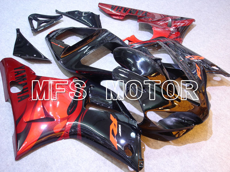 Yamaha YZF-R1 2000-2001 Injection ABS Fairing - Factory Style - Black Red - MFS3270