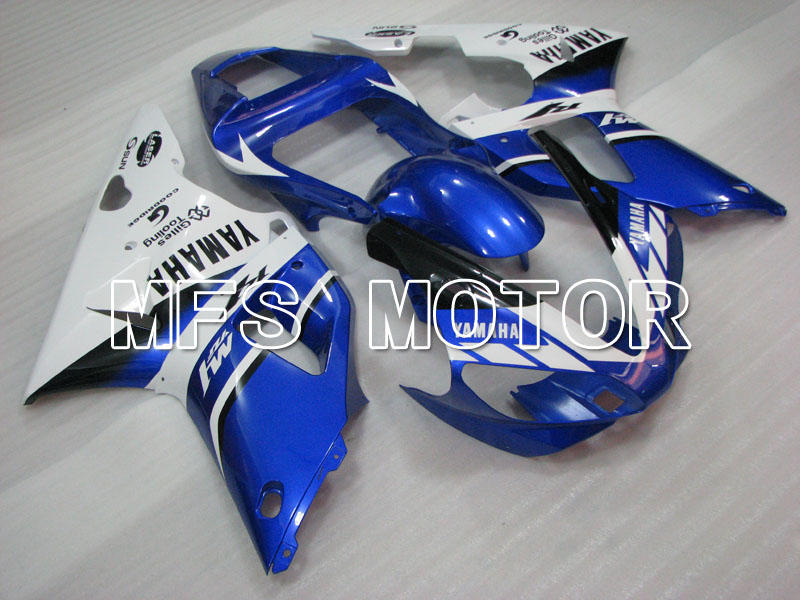 Yamaha YZF-R1 2000-2001 Carenado ABS de inyección - Fábrica Style - Azul Blanco - MFS3273