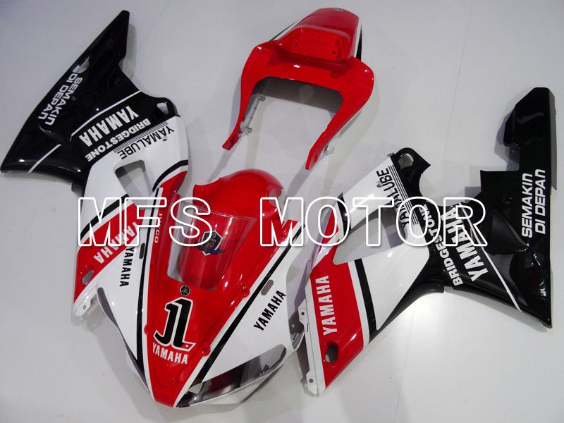 Yamaha YZF-R1 2000-2001 Injection ABS Fairing - Factory Style - Black Red White - MFS3281