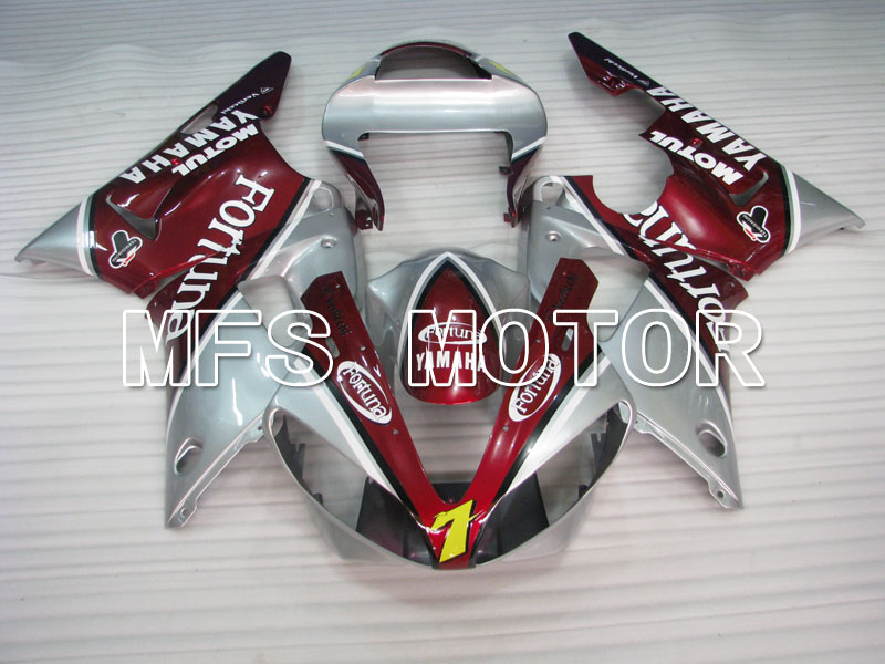 Yamaha YZF-R1 2000-2001 Injection ABS Carénage - Fortuna - rouge argent - MFS3283