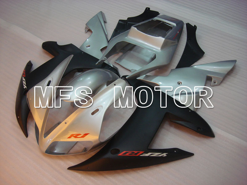 Yamaha YZF-R1 2002-2003 Injektion ABS Verkleidung - Fabrik Style - Schwarz Silber Matt - MFS3311
