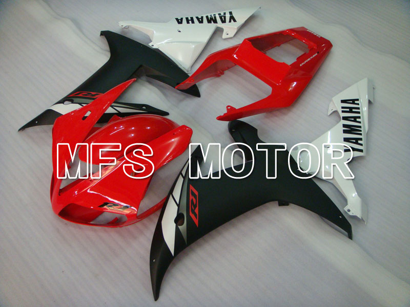 Yamaha YZF-R1 2002-2003 Carenado ABS de inyección - Fábrica Style - rojo Negro Mate - MFS3326
