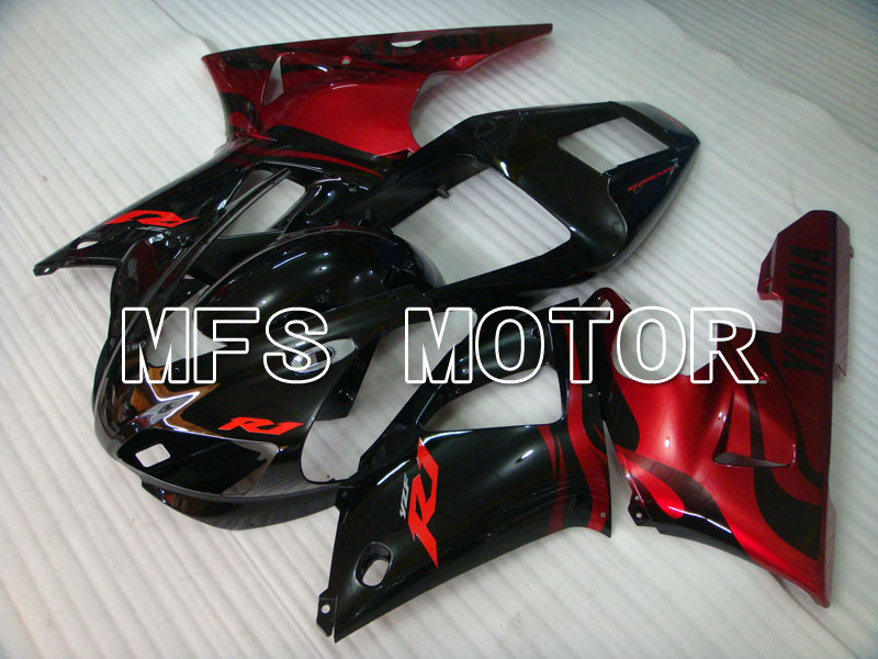 Yamaha YZF-R1 1998-1999 Injection ABS Fairing - Factory Style - Black Red - MFS3376