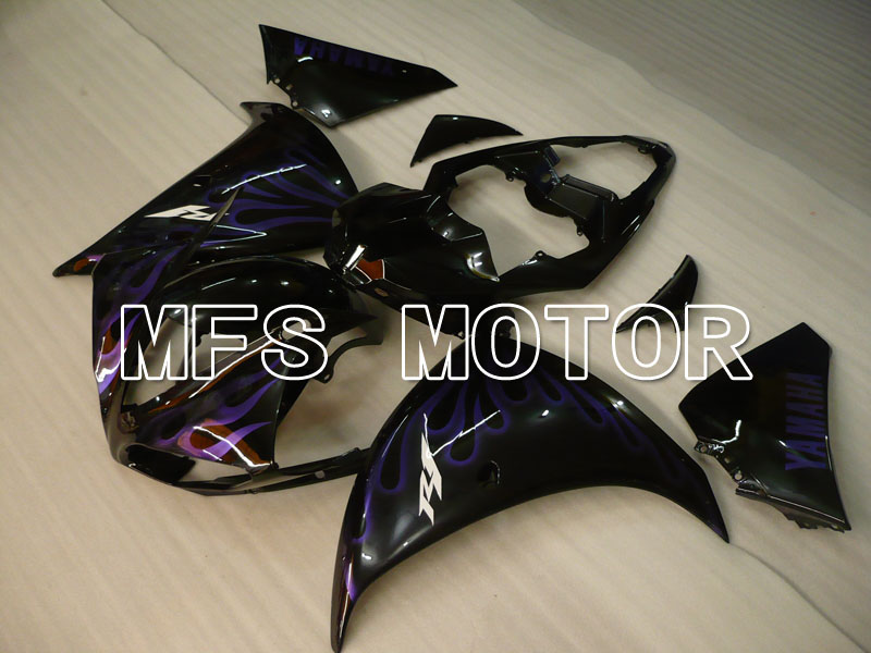 Yamaha YZF-R1 2009-2011 Carenado ABS de inyección - Flame - Negro Púrpura - MFS3384