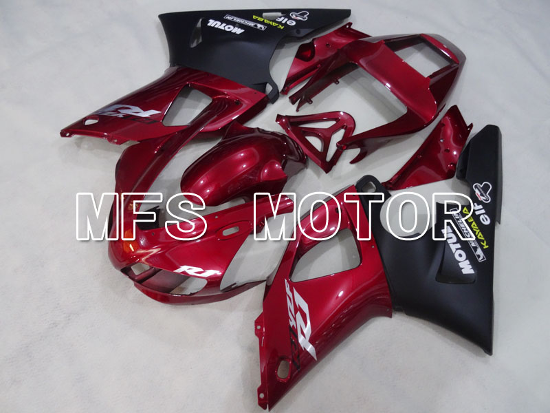 Yamaha YZF-R1 1998-1999 Injection ABS Fairing - Factory Style - Black Red wine color - MFS3394