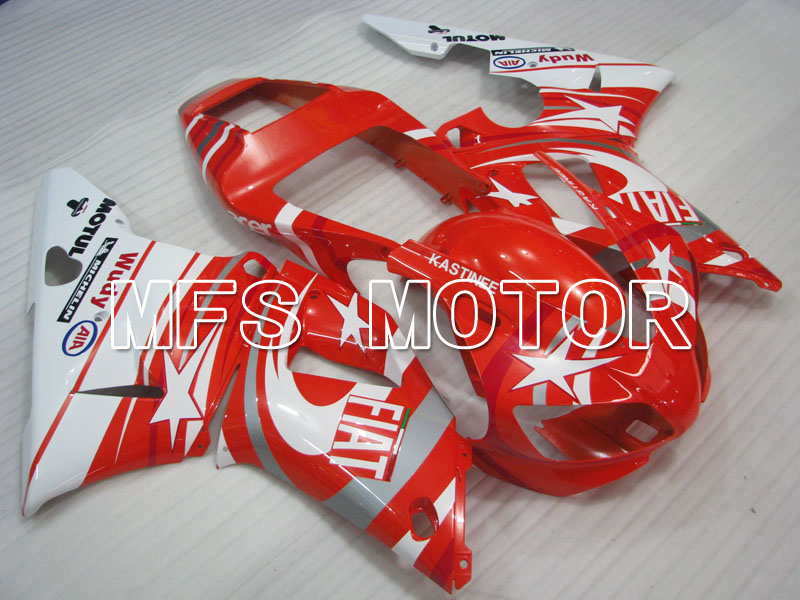 Yamaha YZF-R1 1998-1999 Injection ABS Carénage - FIAT - rouge blanc - MFS3398