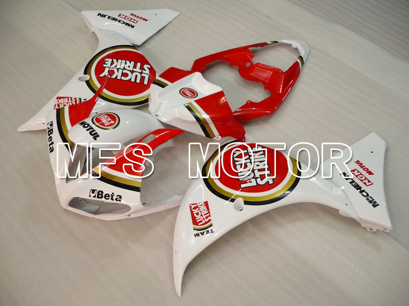 Yamaha YZF-R1 2009-2011 Injection ABS Fairing - Lucky Strike - White Red - MFS3420