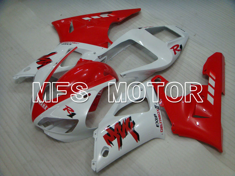 Yamaha YZF-R1 1998-1999 Carenado ABS de inyección - Fábrica Style - rojo Blanco - MFS3422