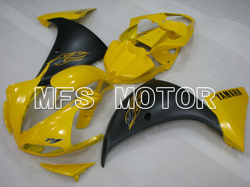 Yamaha YZF-R1 2009-2011 Carenado ABS de inyección - Fábrica Style - Amarillo Negro Mate - MFS3432
