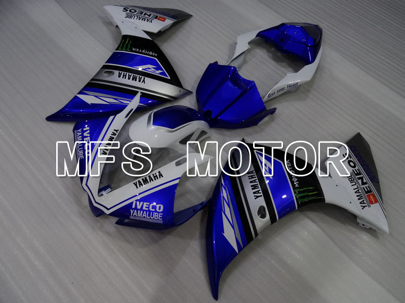 Yamaha YZF-R1 2009-2011 Carenado ABS de inyección - Monster - Blanco Azul - MFS3439