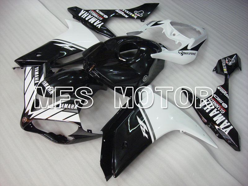 Yamaha YZF-R1 2007-2008 Injection ABS Fairing - Factory Style - Black White - MFS3472