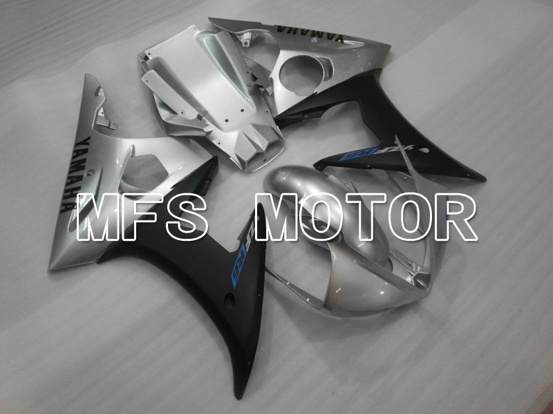 Yamaha YZF-R6 2003-2004 Injektion ABS Verkleidung - Fabrik Style - Silber Schwarz Matt - MFS3502