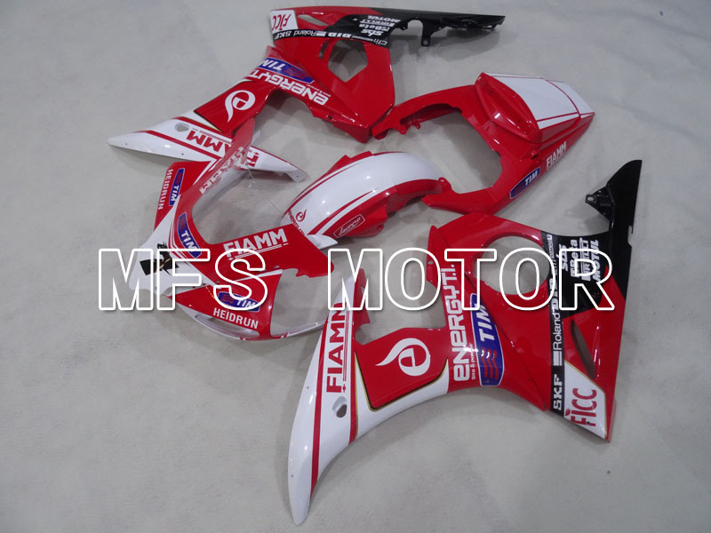 Yamaha YZF-R6 2003-2004 Injection ABS Fairing - FIAMM - Red White - MFS3527