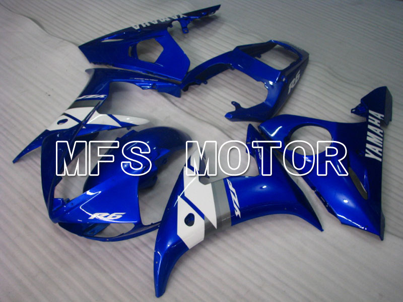 Yamaha YZF-R6 2003-2004 Injektion ABS Verkleidung - Fabrik Style - Blau Weiß - MFS3532