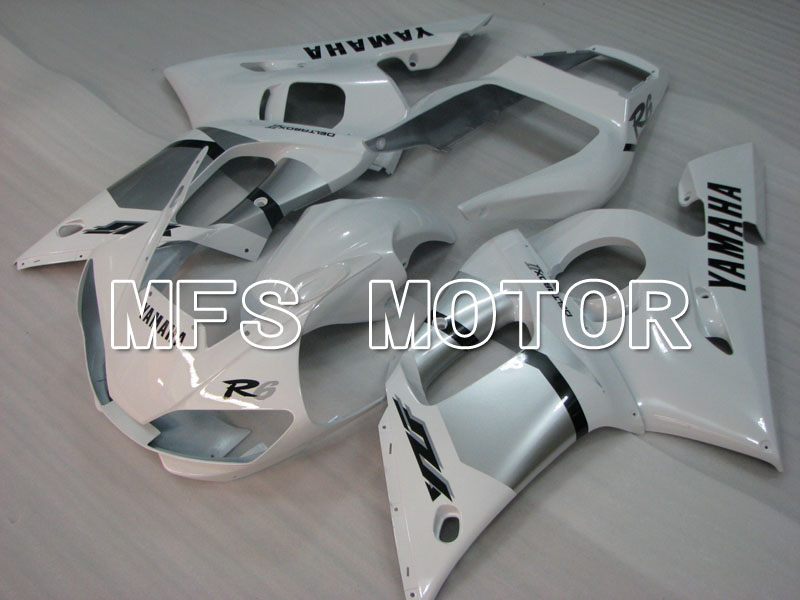 Yamaha YZF-R6 1998-2002 Injektion ABS Verkleidung - Fabrik Style - Weiß - MFS3533