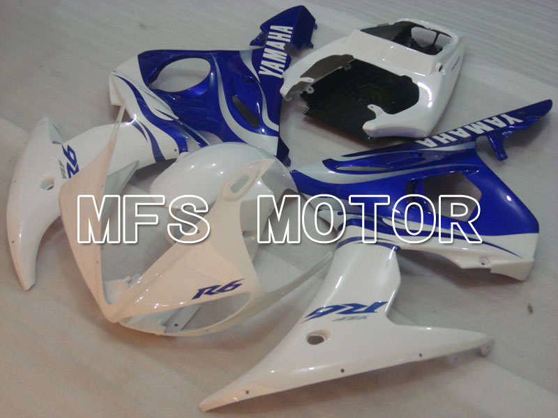 Yamaha YZF-R6 2003-2004 Injektion ABS Verkleidung - Fabrik Style - Blau Weiß - MFS3544
