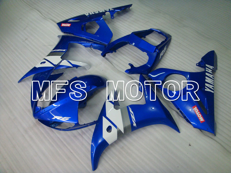 Yamaha YZF-R6 2003-2004 Injektion ABS Verkleidung - Fabrik Style - Blau Weiß - MFS3555