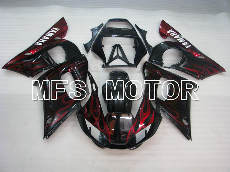 Yamaha YZF-R6 1998-2002 Injection ABS Fairing - Flame - Black Red - MFS3558