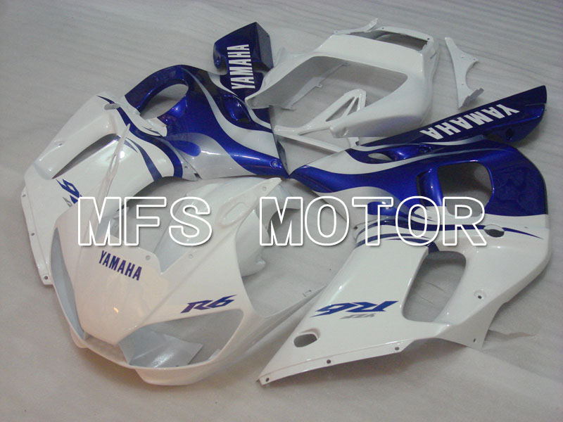 Yamaha YZF-R6 1998-2002 Injektion ABS Verkleidung - Fabrik Style - Blau Weiß - MFS3562