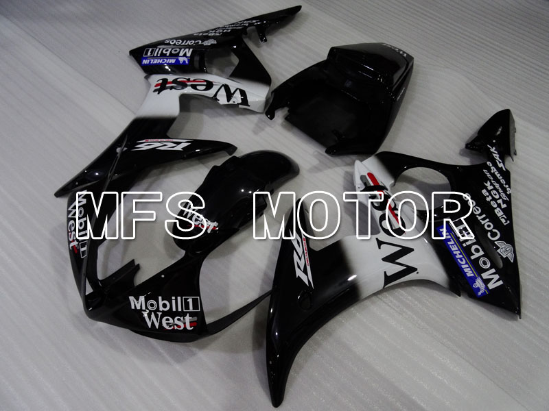 Yamaha YZF-R6 2005 Injection ABS Fairing - West - White Black - MFS3576