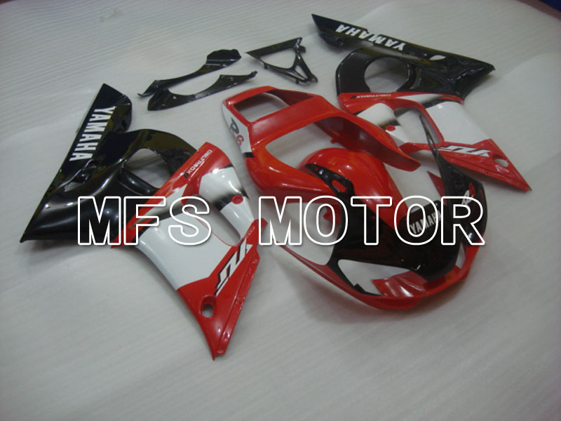 Yamaha YZF-R6 1998-2002 Injection ABS Fairing - Factory Style - Black White Red - MFS3589