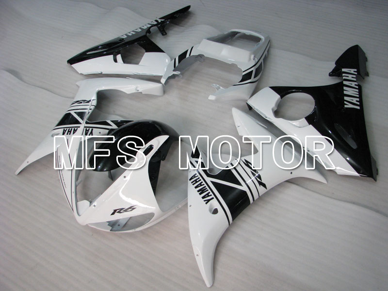 Yamaha YZF-R6 2003-2004 Injection ABS Carénage - Usine Style - blanc Noir - MFS3602