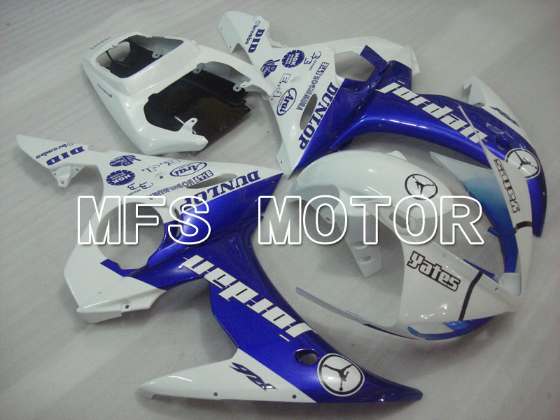 Yamaha YZF-R6 2005 Injektion ABS Verkleidung - Jordan - Blau Weiß - MFS3608