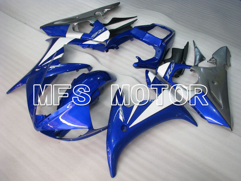 Yamaha YZF-R6 2005 Carenado ABS de inyección - Fábrica Style - Azul Blanco - MFS3693