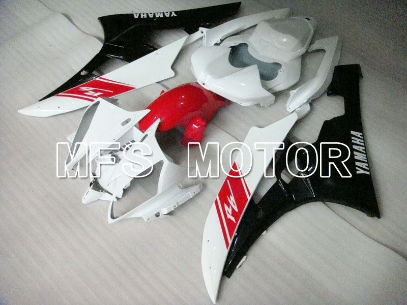 Yamaha YZF-R6 2006-2007 Injection ABS Fairing - Factory Style - Black White - MFS3723